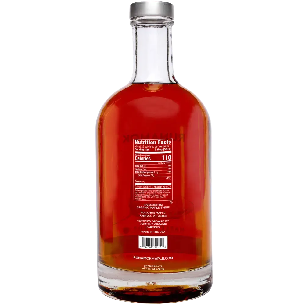 Runamok Maple Syrup - Sugarmaker's Cut: Organic Vermont Maple Syrup - 750ml - 6
