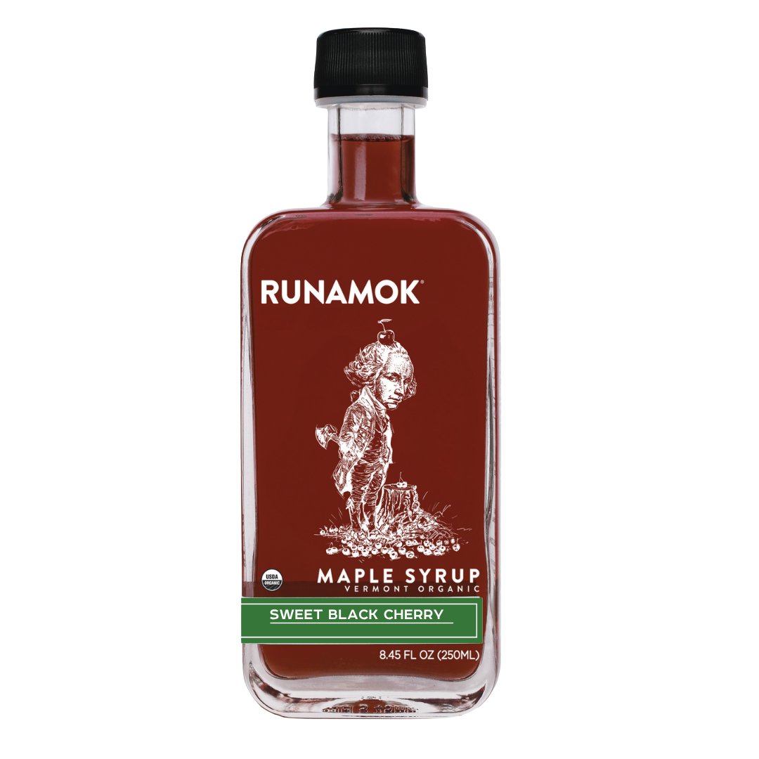 Sweet Black Cherry Infused Maple Syrup