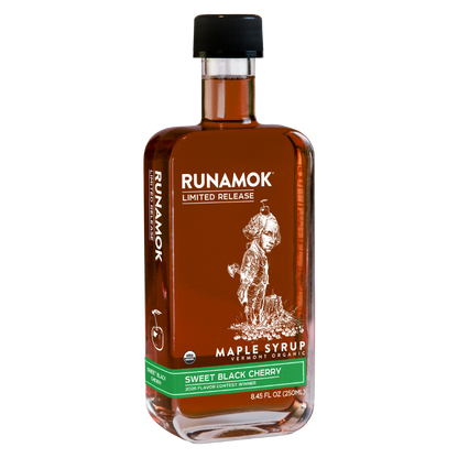 Sweet Black Cherry Infused Maple Syrup