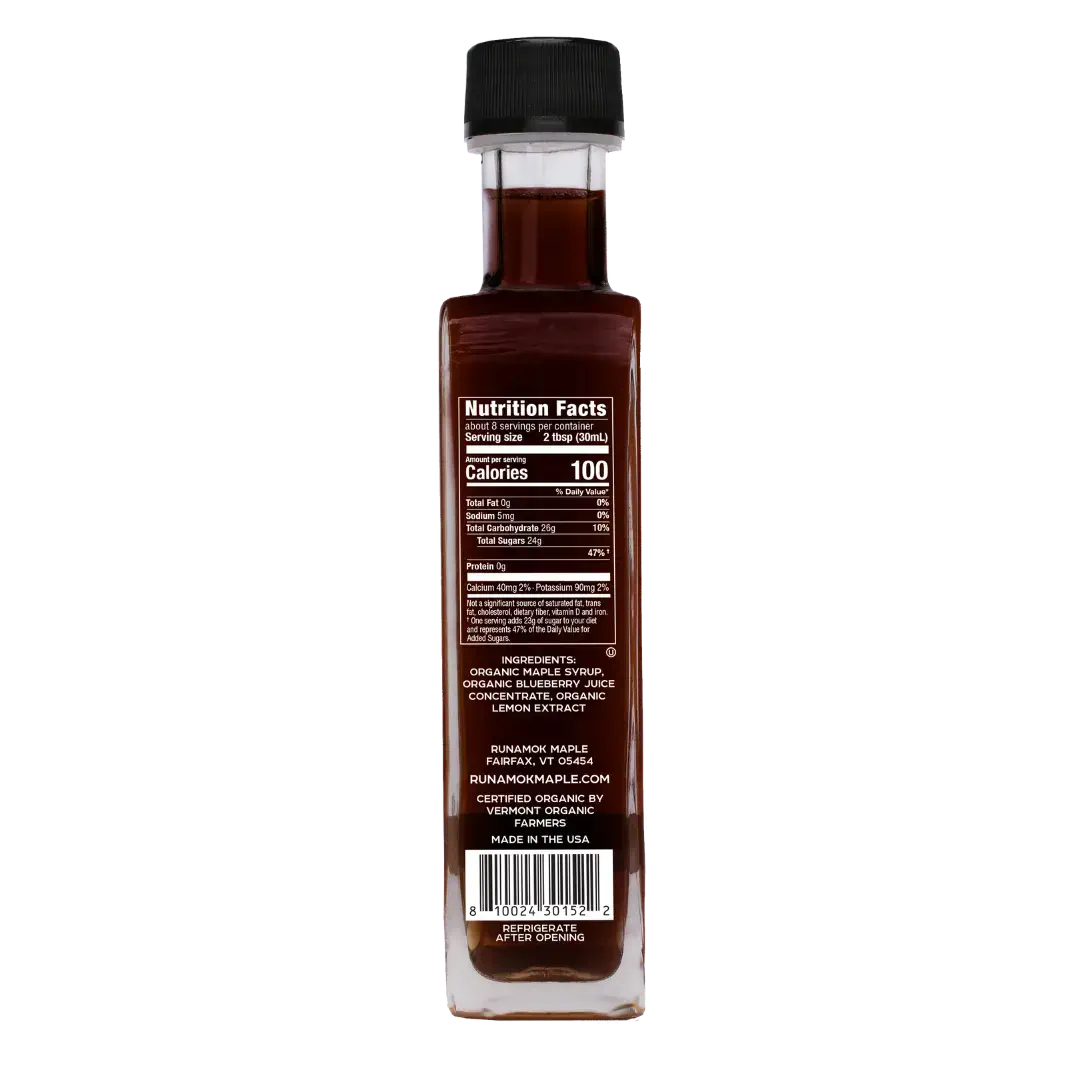 Runamok Maple Syrup - +Blueberry & Lemon Infused Maple Syrup- 8