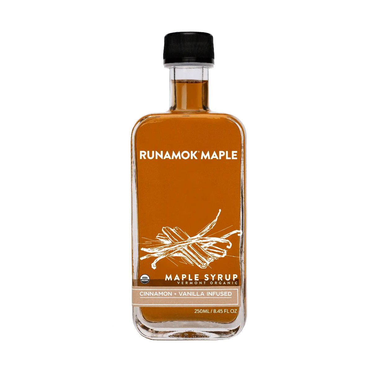 Runamok Maple Syrup - Cinnamon + Vanilla Infused Maple Syrup - 8
