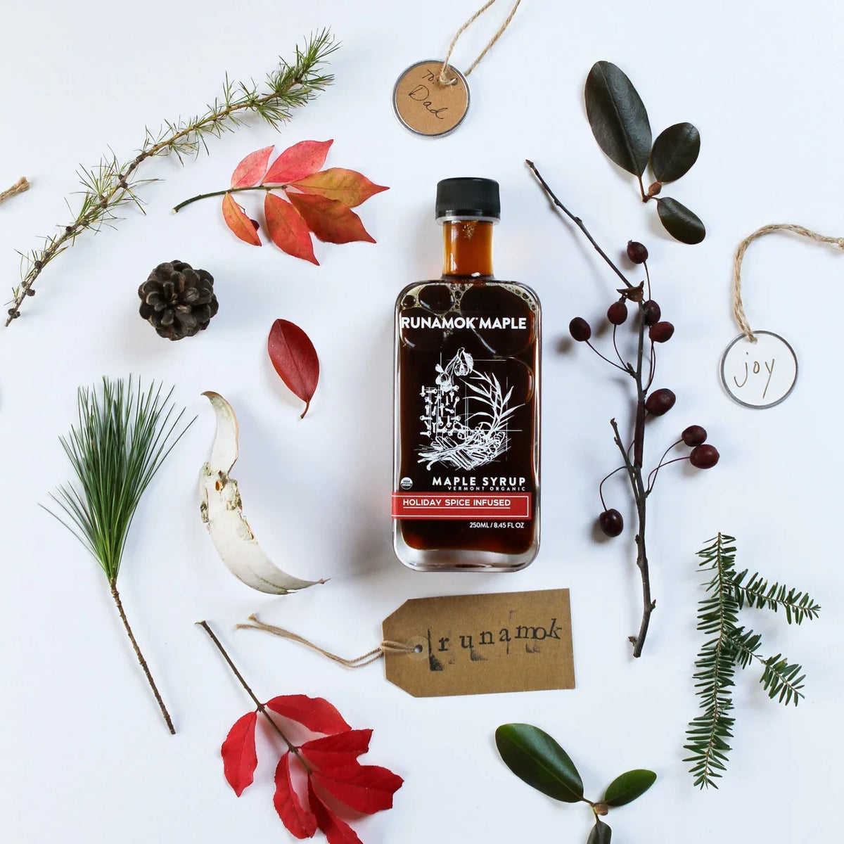 Holiday Spice Infused Maple Syrup (Sample Bottle)