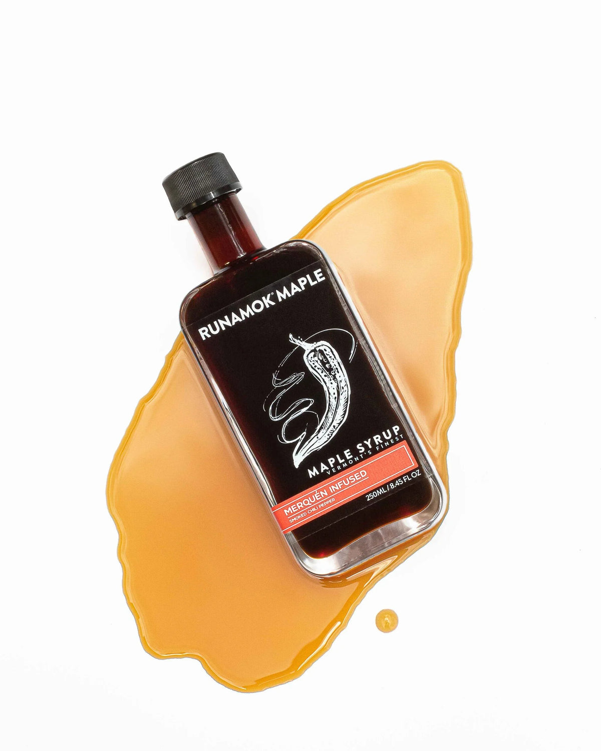 Hot + Spicy Maple Syrup (Smoked Chili Pepper Infused) - 60ml