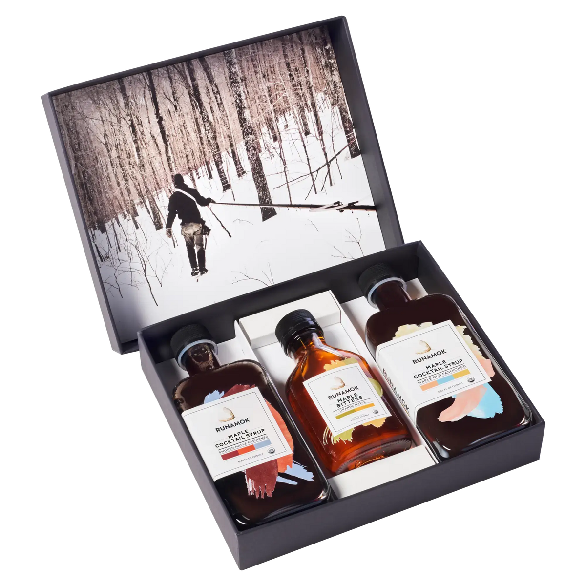 Runamok Maple Syrup - Old Fashioned Collection: Maple Cocktail Mixers Gift Box - 1