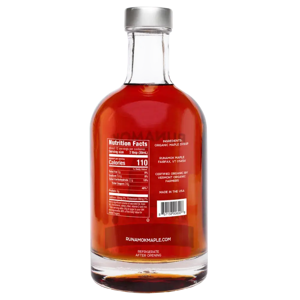 Runamok Maple Syrup - Sugarmaker's Cut: Organic Vermont Maple Syrup - 375ml - 6