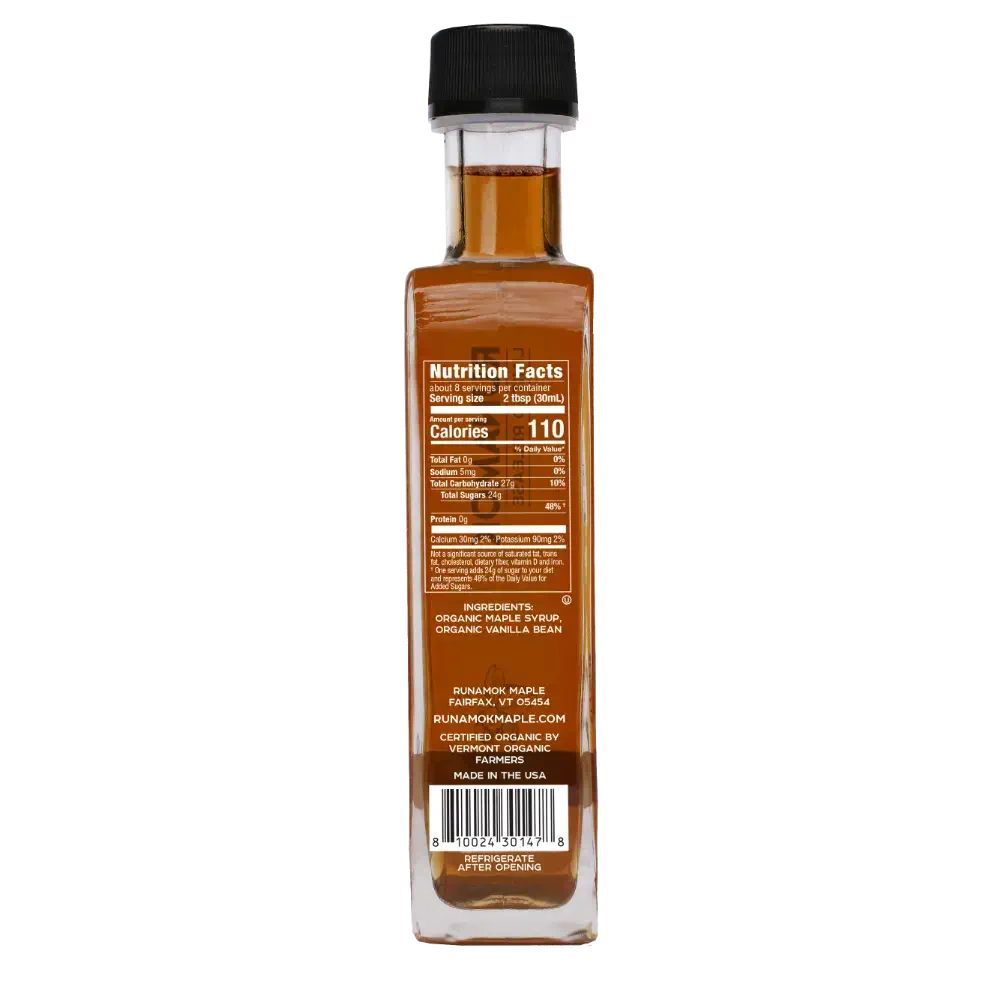 Runamok Maple Syrup - +Vanilla Bean Infused Maple Syrup- 8
